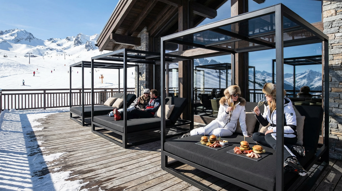 Ski Lodge Terrace